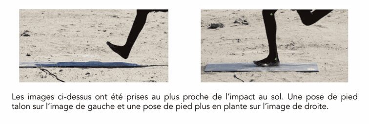 Foulée idéale en trail  : pose talon ou plante selon le type de coureur.