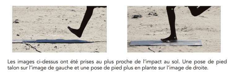 Foulée idéale en trail  : pose talon ou plante selon le type de coureur.